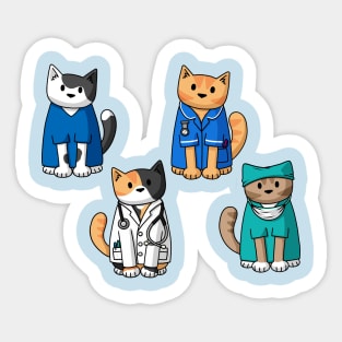 Medical Cats Sticker